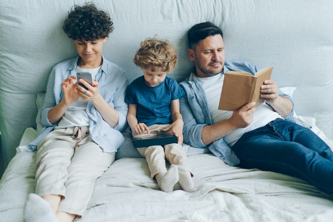family reviewing health insurance options