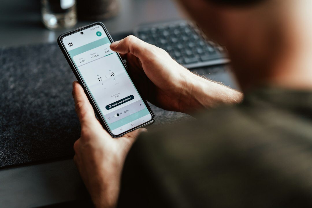 fitness tracking app on phone