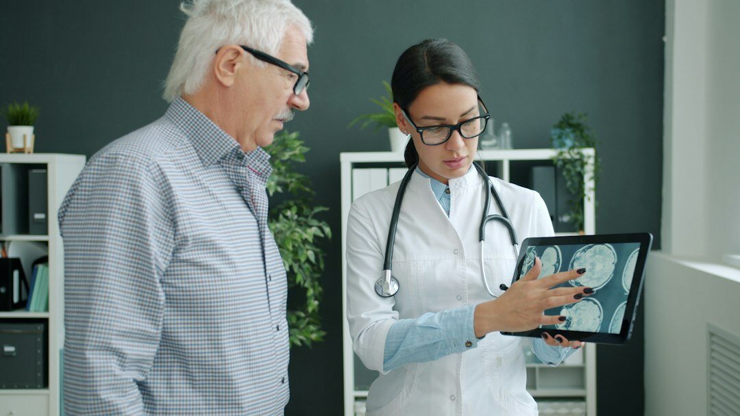 doctor discussing health plan with patient